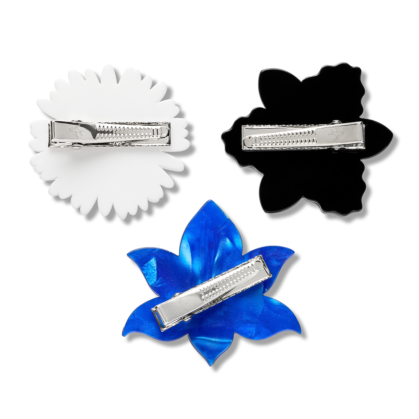 Assorted Flower hair clip (trio) 2026 out of stock - Image 3