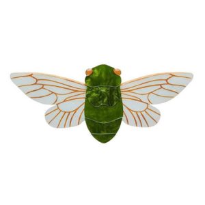 The 17 Year Sleep Cicada brooch 2020  (old style clasp has some tarnish)